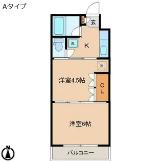 イーグルハイツ高松I【1階】の間取り