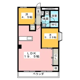 メゾン千秀【4階】の間取り