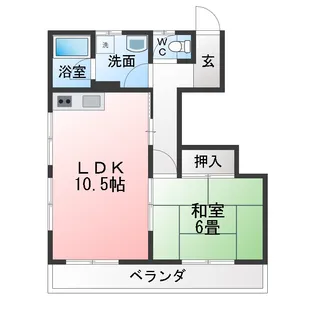 和合アパート【2階】の間取り