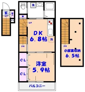 コートアフェクション本八幡【2階】の間取り