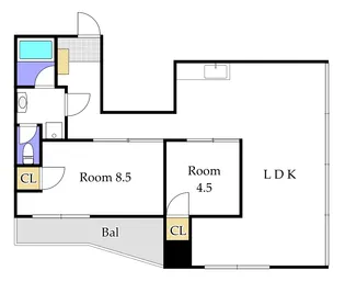 第二耐火ビル【3階】の間取り