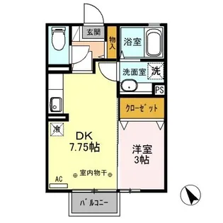 グランソレイユ A【2階】の間取り