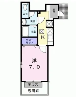 メゾンひなた【1階】の間取り