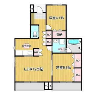 APT サン・シルフI【1階】の間取り