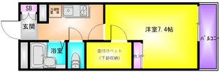 ライズフリー【4階】の間取り