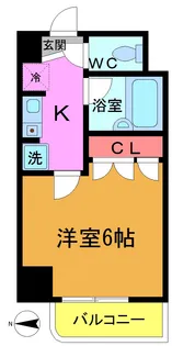 ベイステート安間【7階】の間取り