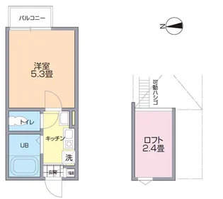 ソルティ元住吉【2階】の間取り