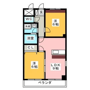 プリオル・エム【2階】の間取り