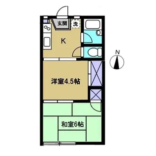 エトワール渡田新町【1階】の間取り