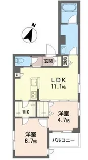 セレニテ【3階】の間取り