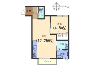 フォレスタ上高野【2階】の間取り