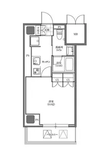 ヒューリック板橋【6階】の間取り