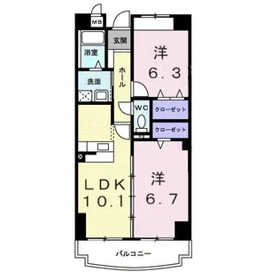 パローレ20【5階】の間取り
