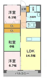 パルクプロッシュ【2階】の間取り