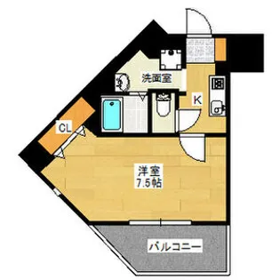 SWISS難波西【10階】の間取り