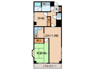 ガネ-シャ【4階】の間取り