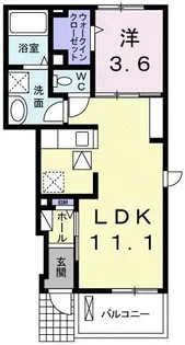 エレガンテ【1階】の間取り