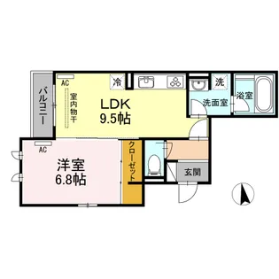 コンフォート三之丸【3階】の間取り