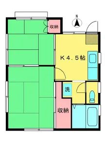 ウィスタリア松原【2階】の間取り