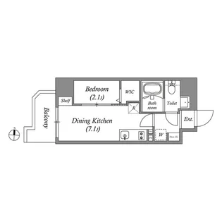 PRIMAL KINSHICHOII【8階】の間取り