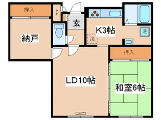 ハーバーヒルズ【1階】の間取り
