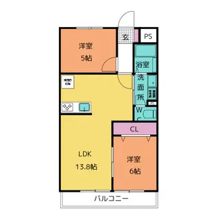 愛知第2ビル【4階】の間取り
