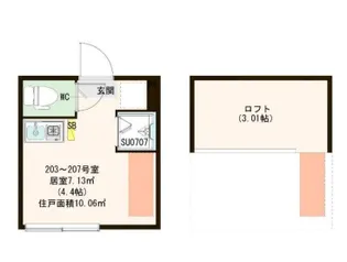 ハーモニーテラス南町【1階】の間取り