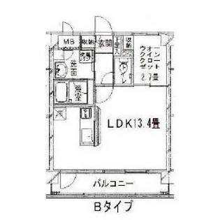 グレイスヒル高嶺【4階】の間取り