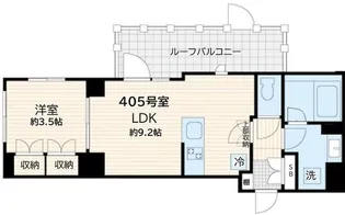 アルカンシエル新宿大京町【4階】の間取り