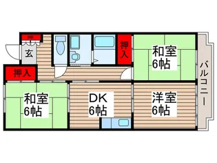 ベルドミ-ル1の間取り