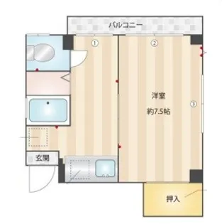 MT RESIDENCE 南大井【2階】の間取り