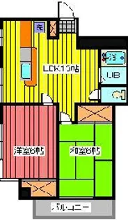 エクセレント松田【2階】の間取り