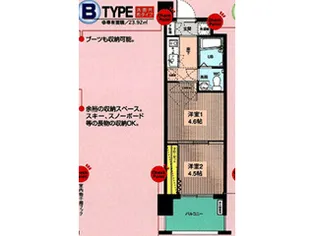 No.46 Vプロジェクト2100天神【6階】の間取り