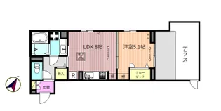 リベリオス相模大野壱番館【1階】の間取り