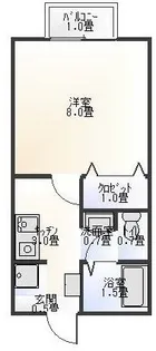 セジュールM&M【1階】の間取り