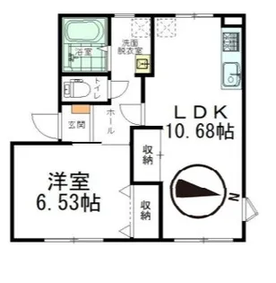 プランタンII【1階】の間取り