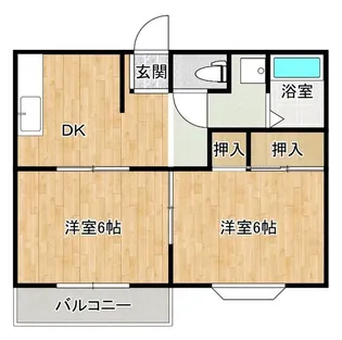 ローズガーデンB【1階】の間取り