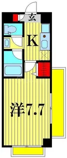 クリエール吉川【6階】の間取り