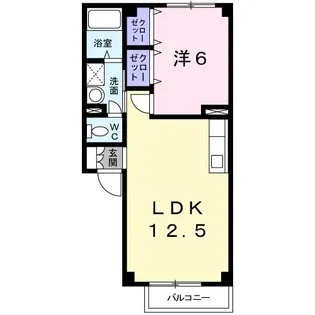 スイ-トアメニティ【1階】の間取り