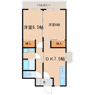 トップペアー福甚No1【2階】の間取り