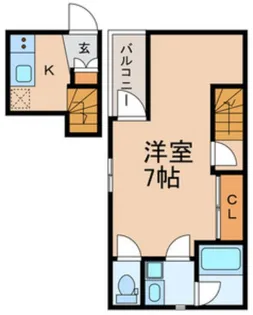 GARDEN HILLS MATSUDO【2階】の間取り