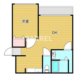 エフアール船場西【2階】の間取り