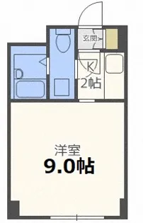 アルファアパル菊水【2階】の間取り