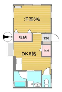 ナガシマハイツ【1階】の間取り