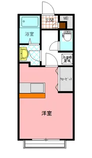 ディアージュ美原【1階】の間取り