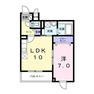 カルフール【3階】の間取り