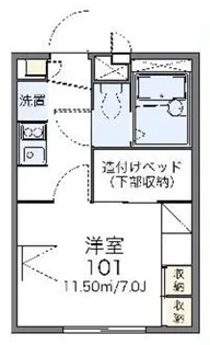 レオパレスTAKIYAMA【2階】の間取り