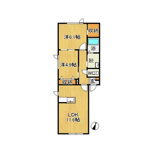 マリ アネックス【2階】の間取り