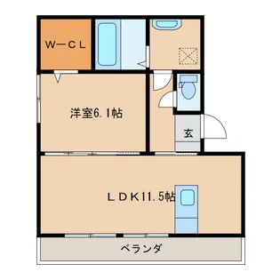 ル ココン 西高松【3階】の間取り