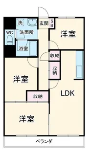 ユーネット所沢【4階】の間取り